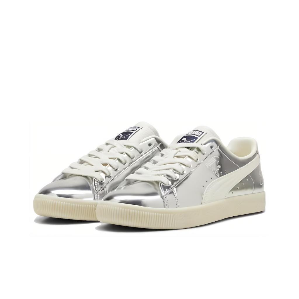 New PUMA Clyde 'Silver' Women's 396488-01