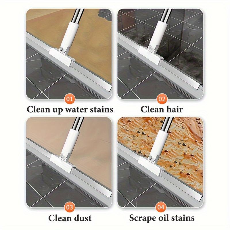 Magic Broom Silicone Squeegee: Effortless Cleaning for Floors, Cars, Glass, and Walls - Rotatable, Adjustable, and Suitable for Bathroom