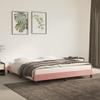 346993 vidaXL Bed Frame Pink 180x200 Cm Velvet