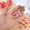 20/50/100 pieces 10mm clay bead bracelets made of red/pink rose envelopes, heart-shaped polymer clay bead jewelry, DIY bracelets, earrings accessories