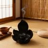 1Pc Lotus Seat Backflow Incense Resin Craft Diffuser Multifunctional Home Decor Suitable for Yoga and Meditation Send