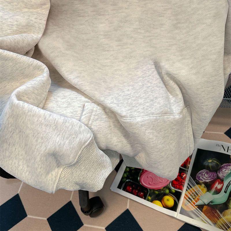 American Heavyweight 500G Hooded Sweatshirt - Autumn/Winter Niche Design Streetwear, Loose Fit, Printed Long Sleeve.