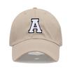 Initial Letter A-Z Embroidered Khaki Baseball Cap for Women Men Fashion Adjustable Soft Cotton Dad Hat Unisex Classic Golf Caps