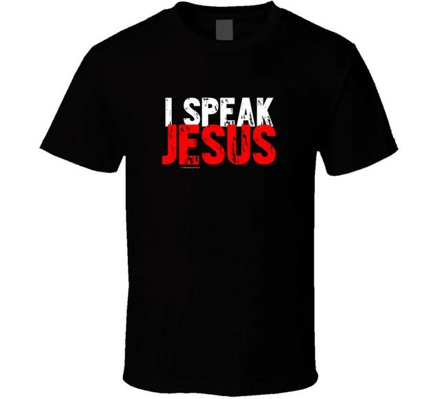 I Speak Jesus Christian Witness God Bible Premium T-Shirt S-4XL XXXXL