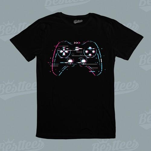 Mens/Womens/Kids Video Games Consoles Controller Playing T-Shirt S разноцветный