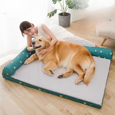 Dog Kennel for All Seasons Dog Bed for Large Dogs Removable and Washable Spring Pet Sofa Early Spring Warm Golden Retriever Dog Mat