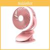 Mini Desk Clip Fan Usb Rechargeable Clamp Fan With Light For Indoor And Outdoor Use