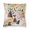 Joan Miró Square Pillowcase Polyester Linen Velvet Pattern Zip Decor Home Cushion Case 45X45