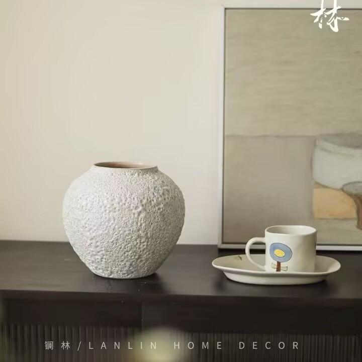 Ceramic Vase Chinese Style Quiet Wind Home Decor Decoration Flower Arrangement Pottery Pot