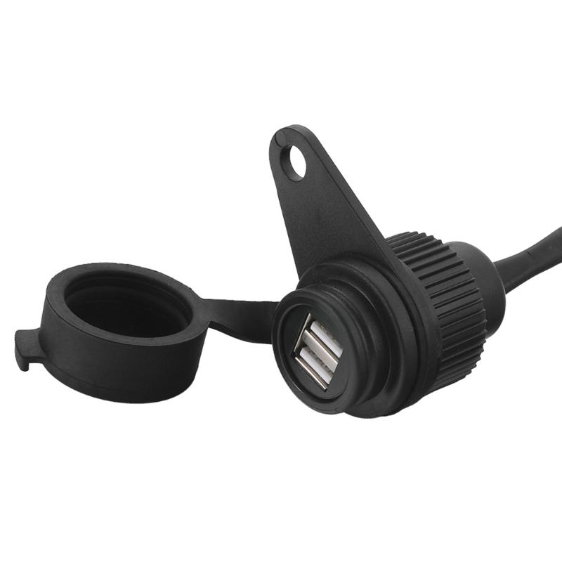 Motorcycles Phone Chargers Twin USB Adapter with Waterproof Cover USB Chargers for R1200GS R1250GS F700GS