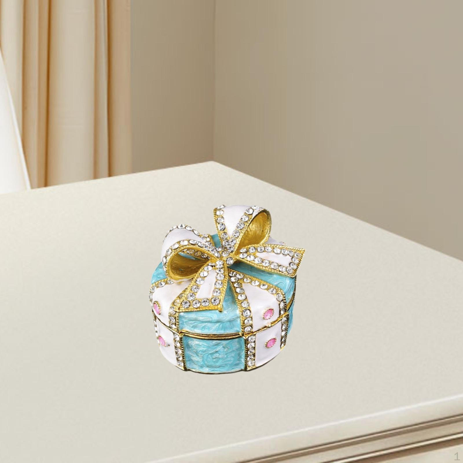 

Органайзер для украшений в виде галстука-бабочки, коробка для хранения аксессуаров синий