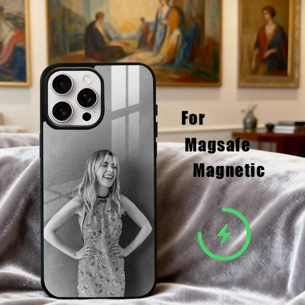 Stylish K-Kiernan S-Shipka Actress Phone Case For iPhone17,16,15,14,13,12,11 Plus,Pro Max Magnetic For Magsafe Wireless Charging