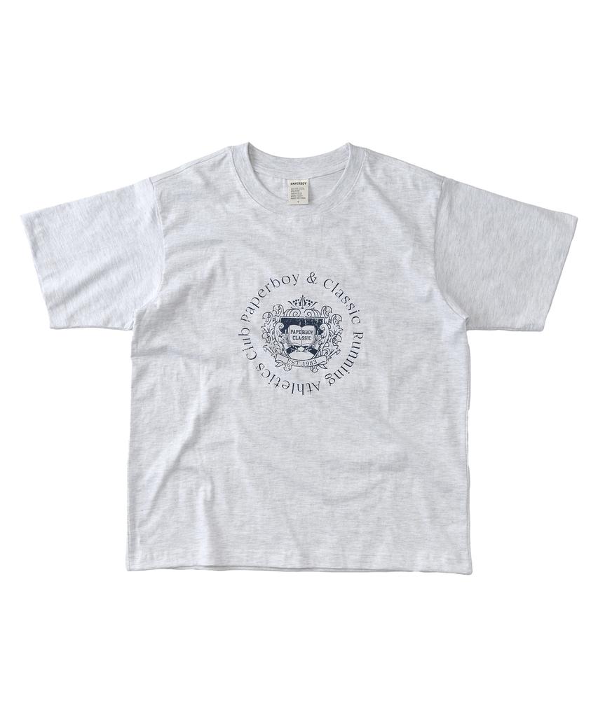 PAPERBOY County Short Sleeve T-Shirt - White Melange
