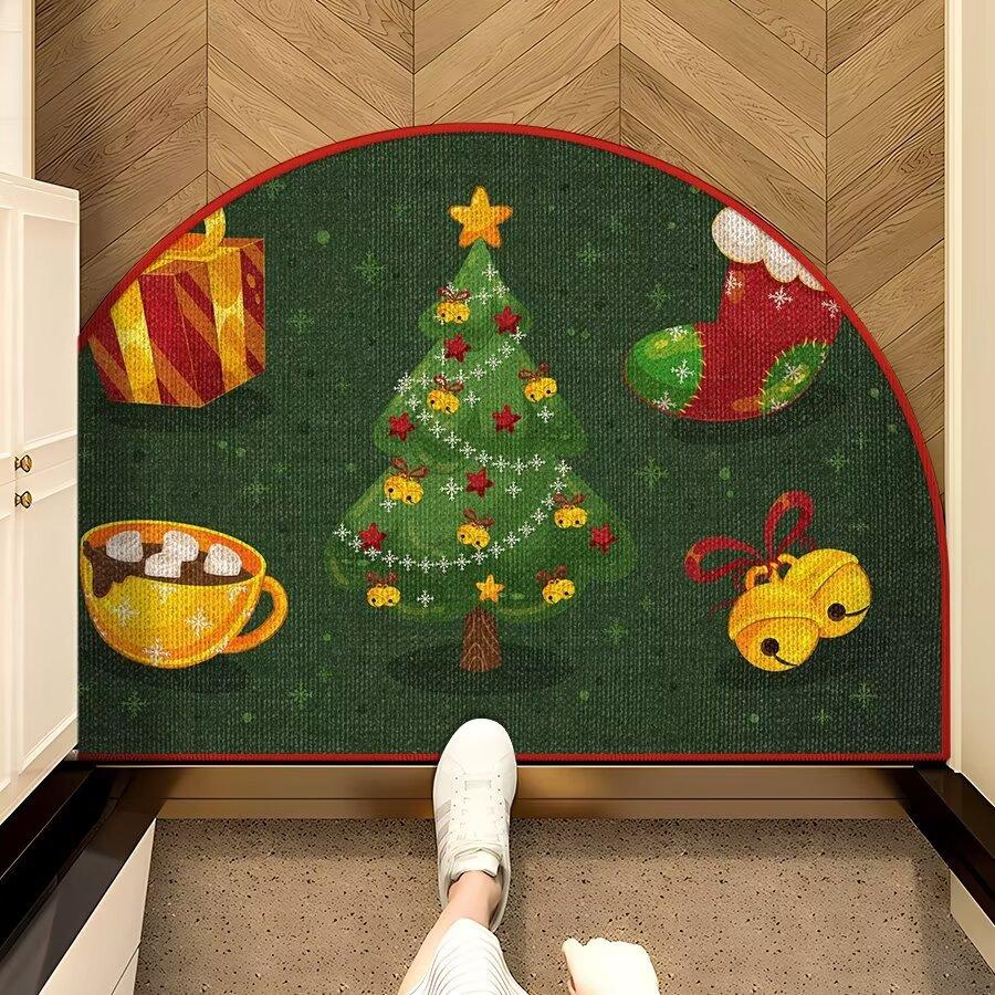 

Коврик для двери Crystal Velvet Home New Christmas коврик для двери моющийся коврик для ног впитывающий нескользящий 80 * 120Cm [Crystal Fleece]