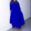 D3171 Women's 2026 Spring/Summer Lace Maxi Dress - African-Inspired, Plus Size Fashion