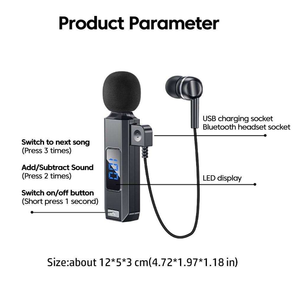 with Microphone Wireless Earbuds Bluetooth 5.5 Headset New Earphones