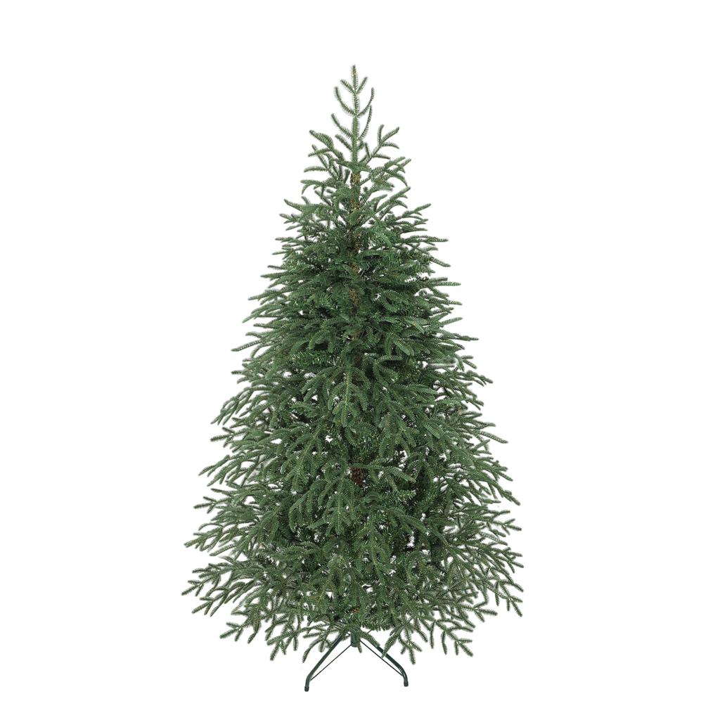 6 Ft Full Spruce Christmas Tree with Realistic Dense Tips, Easy Assembly - Green