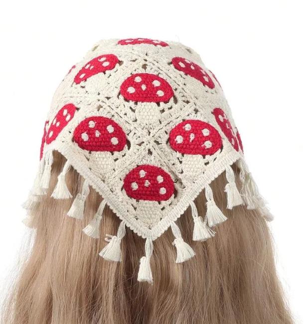 Damen Print Dreieckiges Bandana Schal mit Quaste