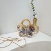 Shoulder Bags Butterfly Shape Butterfly Acrylic Bag Personalized Simple Design Crossbody Bag Funny Shape Shiny Party Bag Wedding