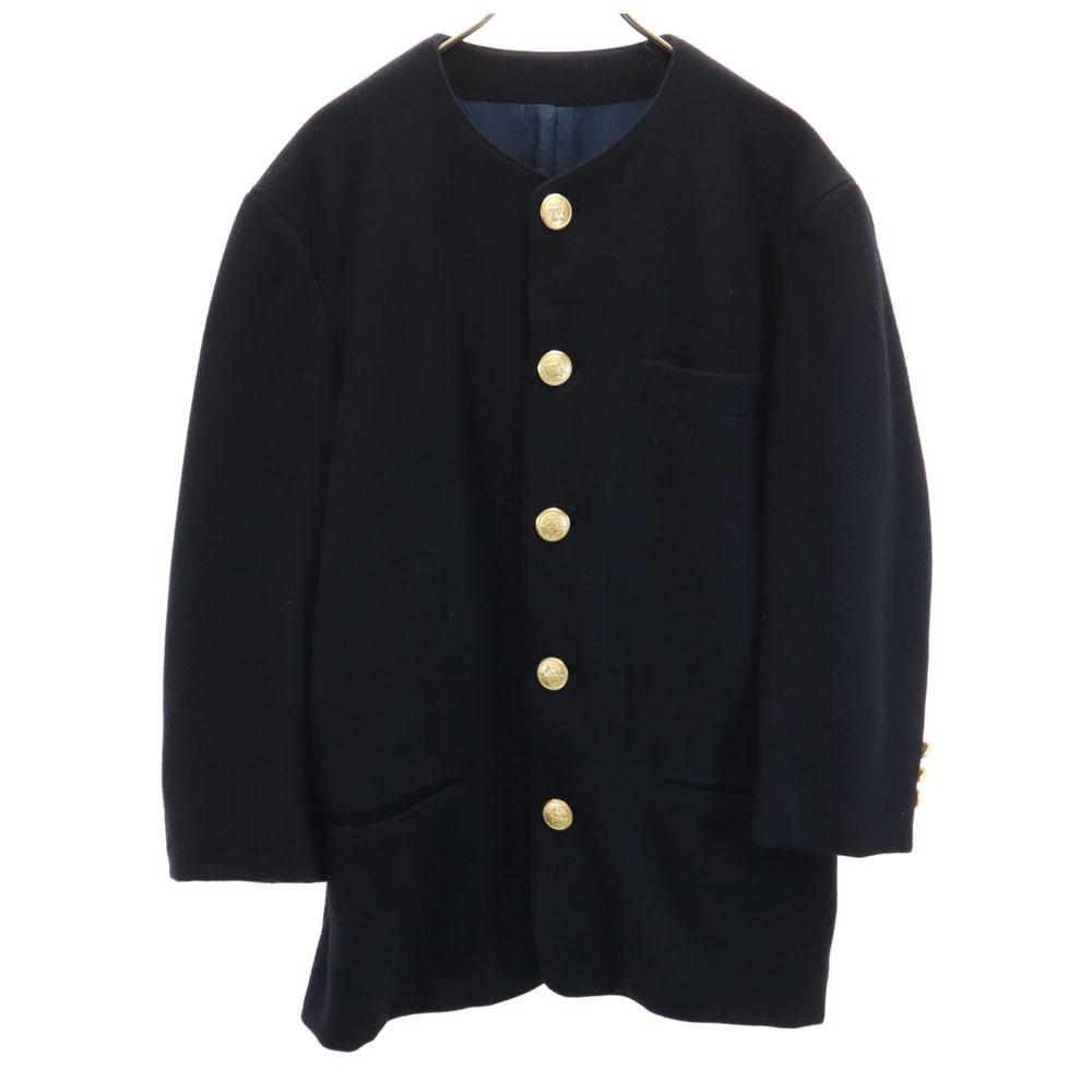 

Y’s for men 90-е Пальто без воротника из смесовой шерсти с длинным рукавом Мужское Б/у