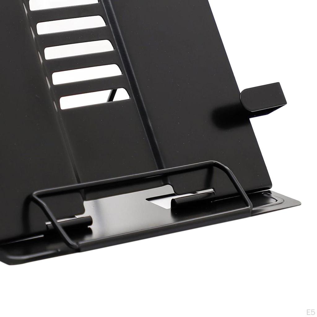 Buchständer, verstellbare Halterung und Büroklammern, Lesepult, tragbar, stabil, leicht