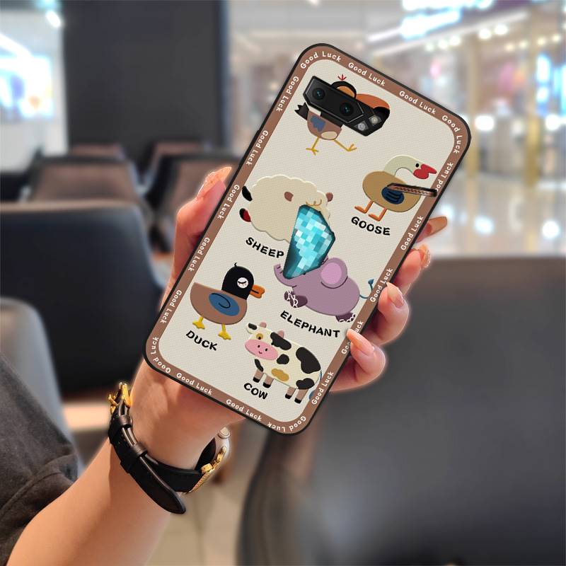 Dirt-resistant Fashion Design Phone Case For Asus ROG Phone II ZS660KL Soft Case Shockproof TPU Durable Cute Anti-dust