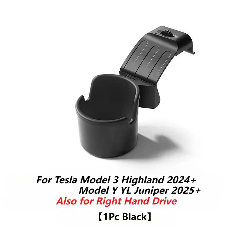 Dashboard Water Cup Holder for Tesla Model Y YL Juniper 2025+ Model 3 Highland 19-26 Car Instrument Panel Tidying Phone Holder 1