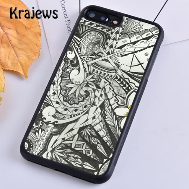 Krajews Maori Samoan Polynesian Tribal Phone Case For iPhone 17 Air 16 15 14 Plus 11 12 13 Pro Max Coque Shell Fundas