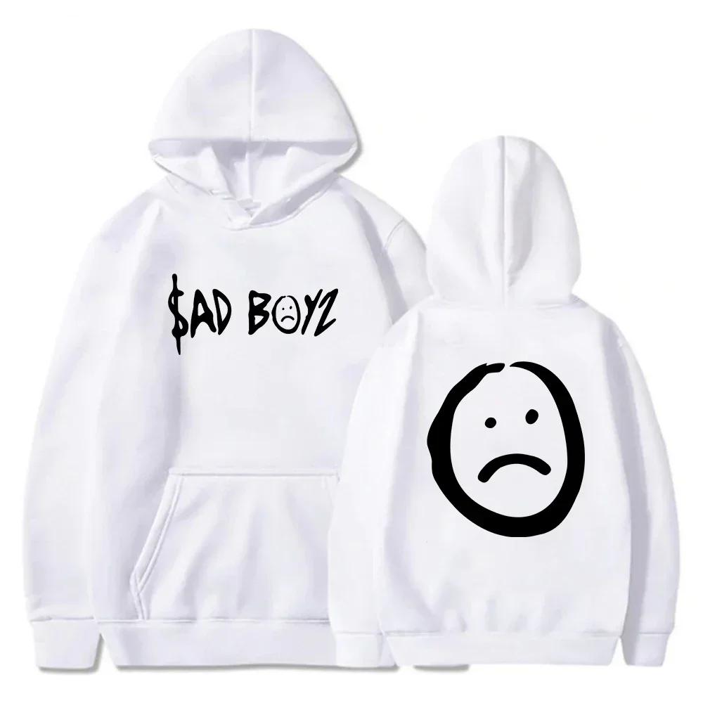 2025 Junior H Sad Boyz Hoodie World Tour Merch Long Sleeve Streetwear Men Women Hooded Sweatshirt Hip Hop Clothes