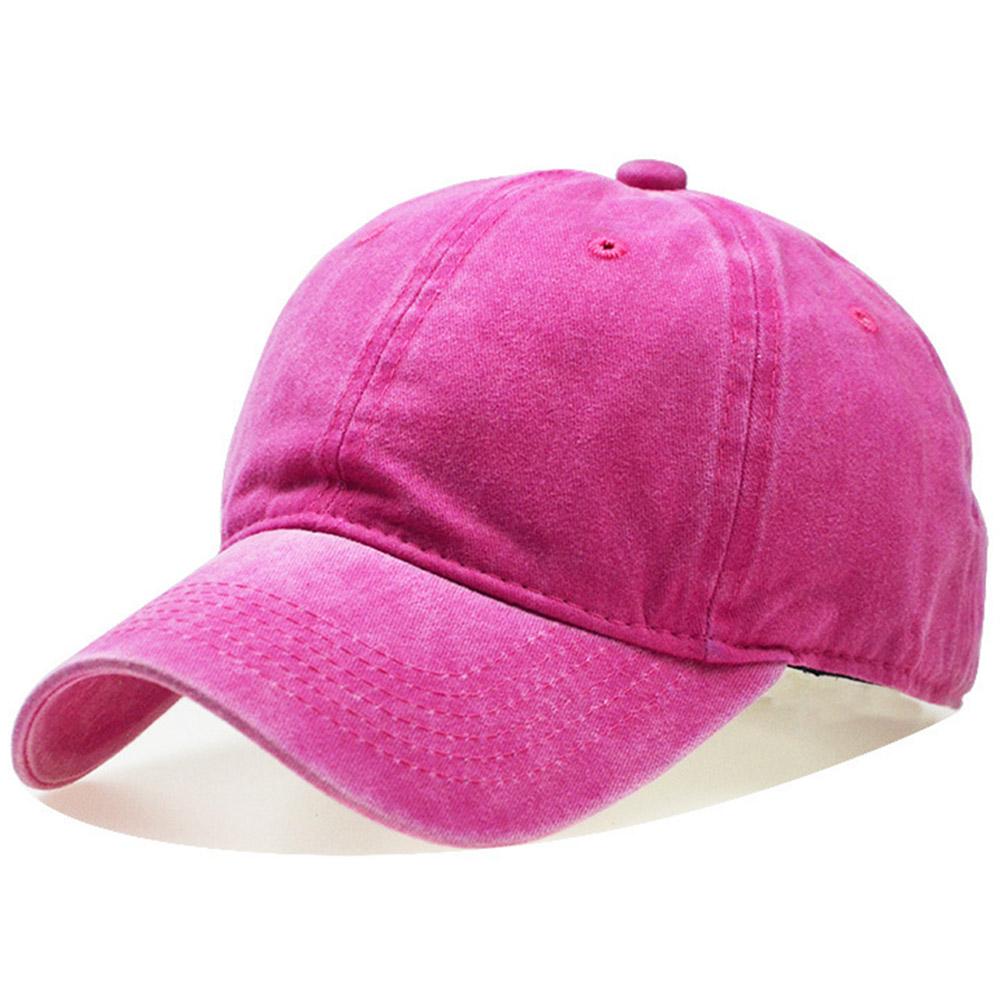 Unisex Vintage Washed Cotton Adjustable Sun Hat Baseball Cap