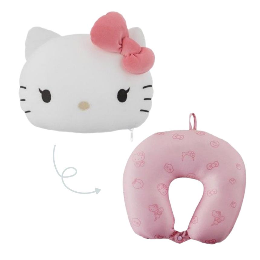 BLACKPINK JISOO X HELLO KITTY Официальные товары коллаборации Набор с несколькими вариантами | Ограниченная серия K-POP Мерч Cushion / Neck Pillow