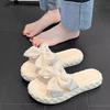 Xiaoxiangfeng Slippers Female Summer Wear New Pregnant Women Dissolving Sole Fairy Shoes with Skirt Gentle French Sandals