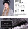 Women's Winter Korean Style Rex Rabbit Faux Fur Hat with Ear Protection
