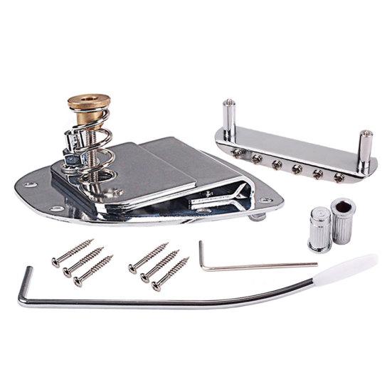 Conjunto de Ponte Tremolo de Metal para Acessórios de Reposição de Guitarra Mustang Jazzmaster