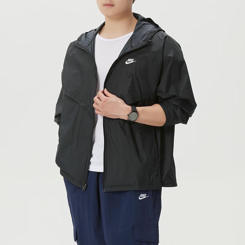 Nike Men's IO9628-010 Woven Hooded Jacket