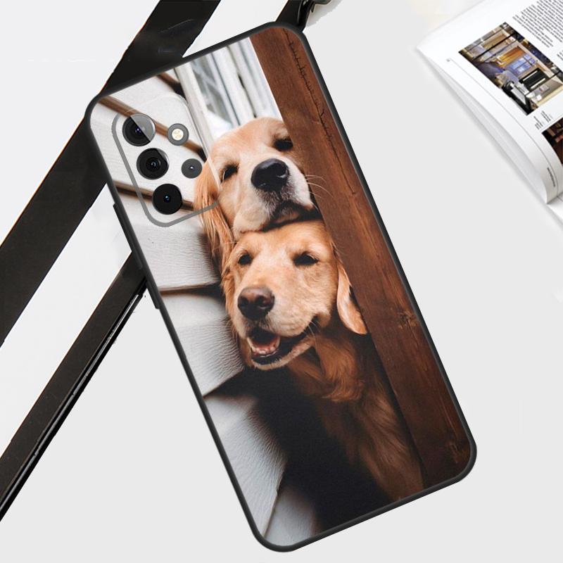 Golden Retriever Friend Case For Samsung Galaxy A12 A22 A32 A52 A56 A36 A26 A16 A06 A54 A34 A14 A13 A53 A15 A35 A55