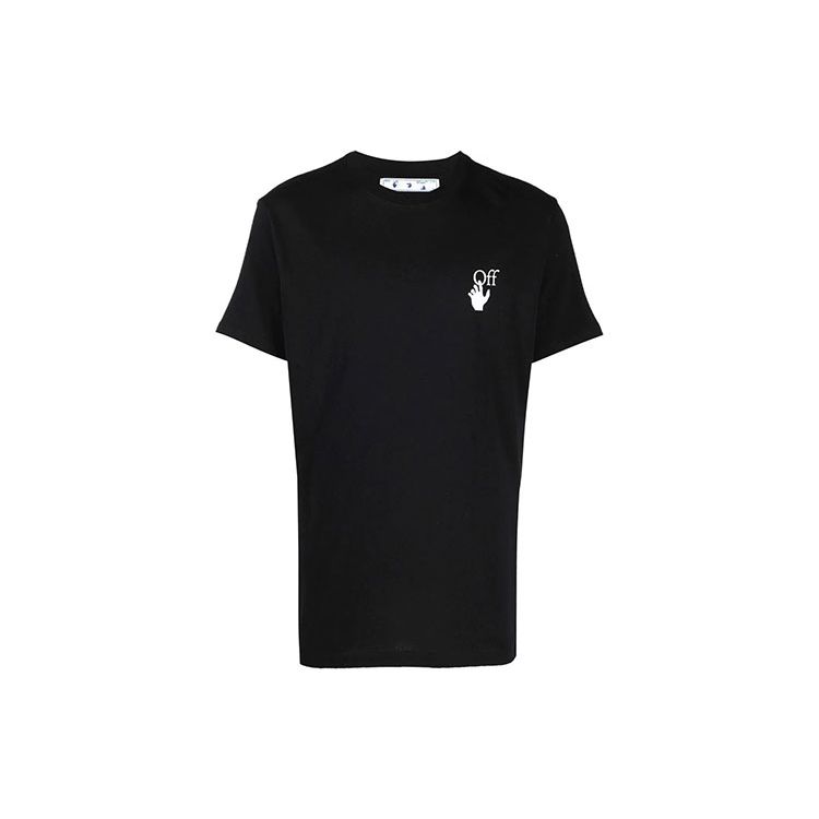 

Off-White Caravaggio Lute облегающая футболка с короткими рукавами, черные мужские топы OMAA027F21JER0111084