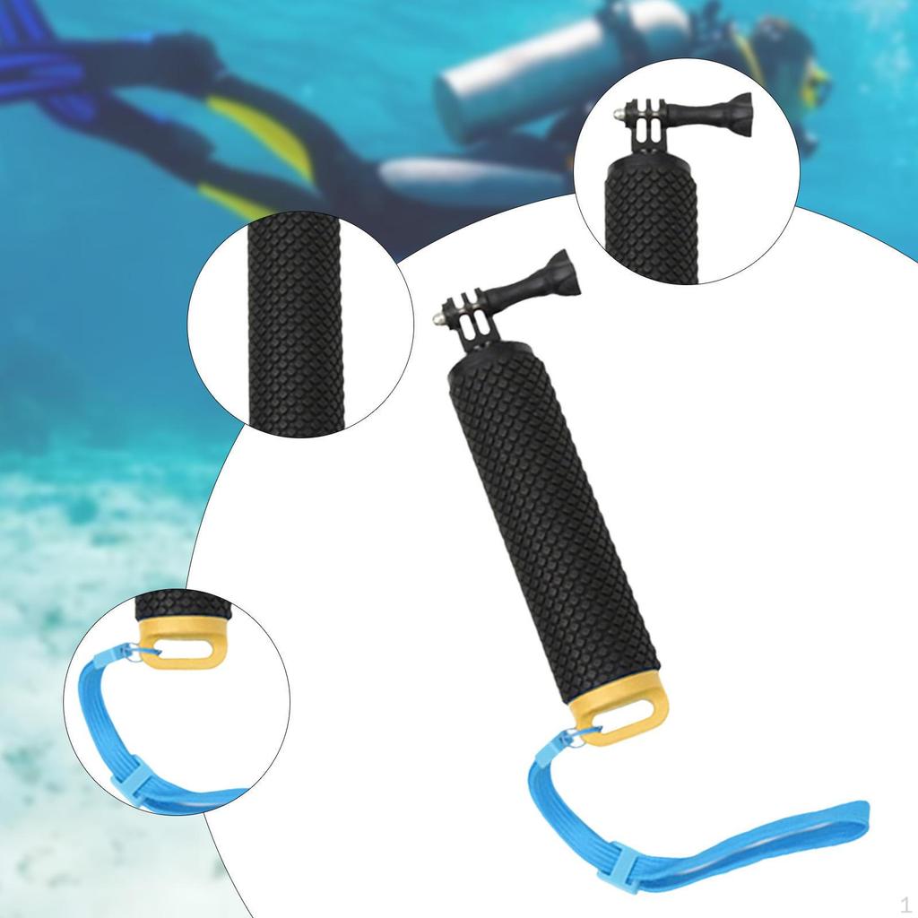 Floating Hand Grip Buoyancy Sticks Anti Slip Wrist Strap Monopod Pole Underwater Stick