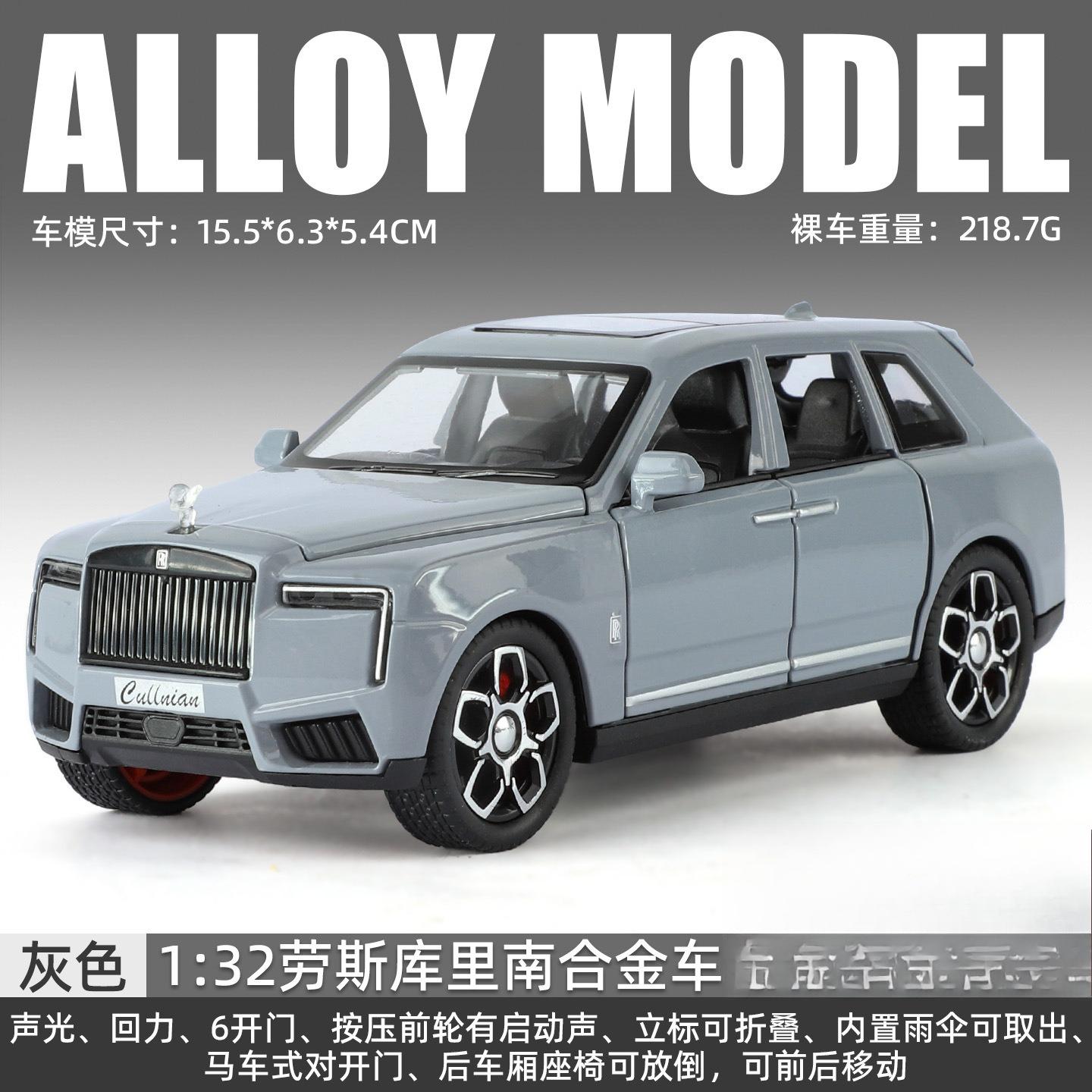 

1:32 Cullinan Luxy SUV Simulation Diecast Metal Alloy Model car Sound Light Pull Back Collection Kids Toy Gifts