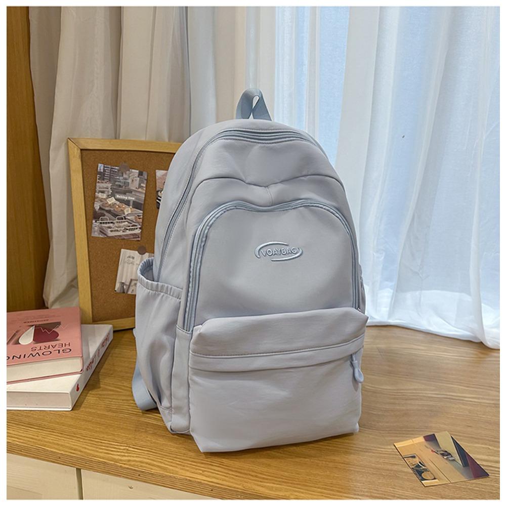 Korean version of college style large-capacity schoolbag niche design casual versatile backpack lightweight waterproof burden-reducing backpack