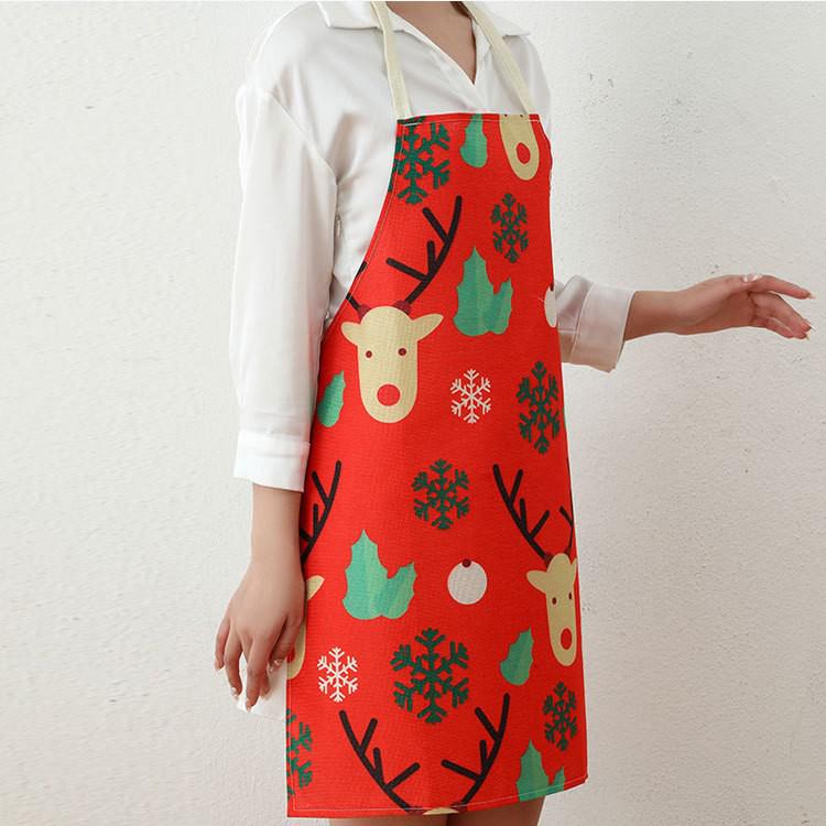Vintage Santa Apron for Festive Decor in Restaurants and Bars