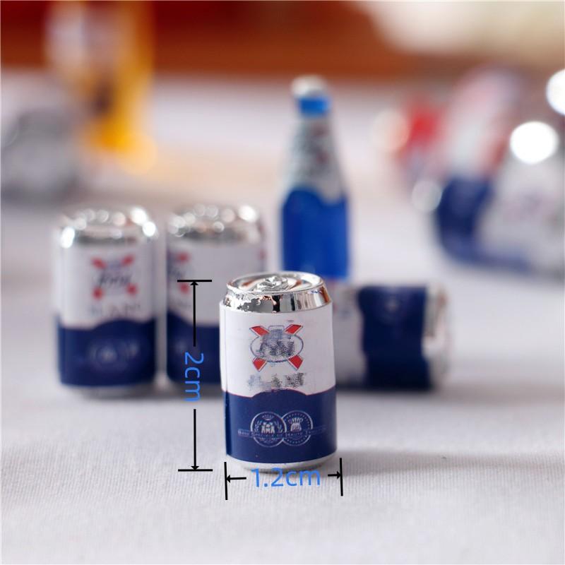 5er-Set Miniatur-Bierflaschen für 1:12 Puppenhaus Miniatur Kinderspielzeug
