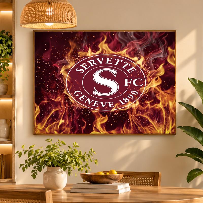 5D Diamond Painting Servette FC DIY Full Drill Diamond Art Kit Home Decoration
