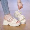 Mode Dicksohlige Zwei-Wege-Cool-Slipper Damen 2025 Neu Sommer Strand Feenwind mit Rock Französische Slipper
