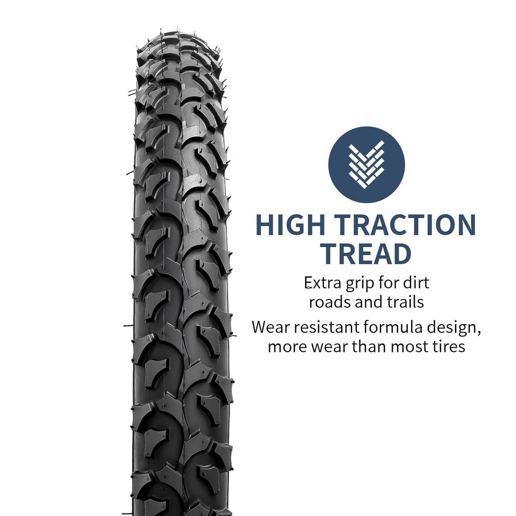 YunSCM Zestaw Opon Składanych Rowerowych Dętek z 32mm Wentylami Schrader 2, Opony 16x2.125, 57-305 + Zawory 16x1.75/2.125, Y-1108