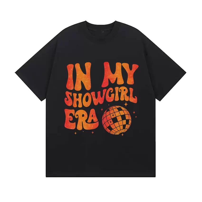 

In My Showgirl Era Print T Shirts The Life of A Showgirl Fans Gift T-shirt Men Women O-Neck Vintage Cotton Tshirt S
