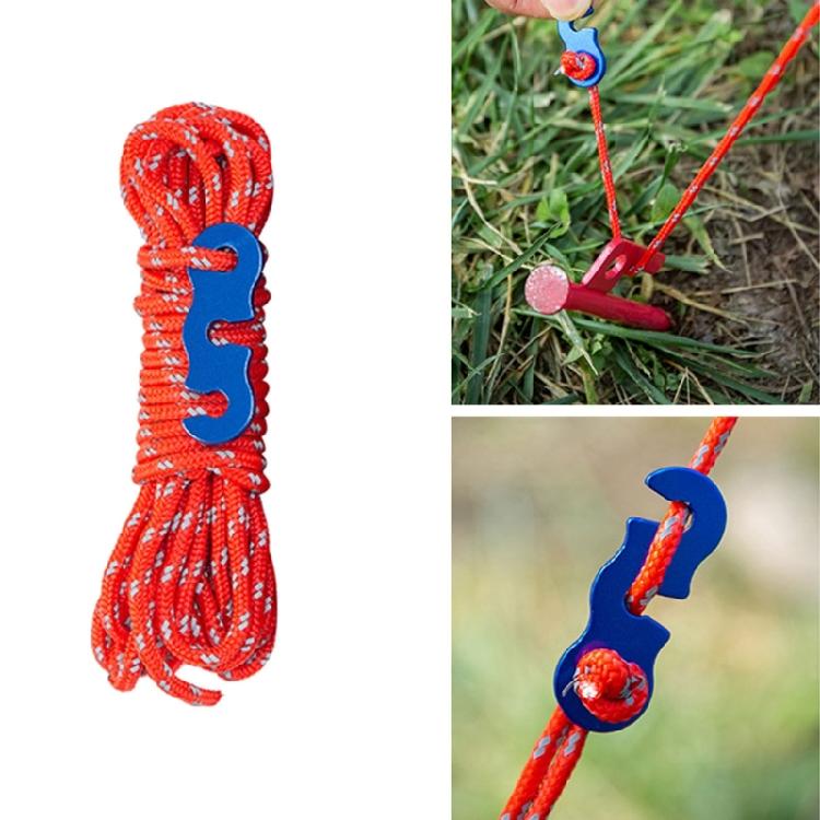 4pack Reflective Outdoor Rope Climbing Security Tent Rope Outdoor Guylines Rope Enhancing Nighttimes Safety