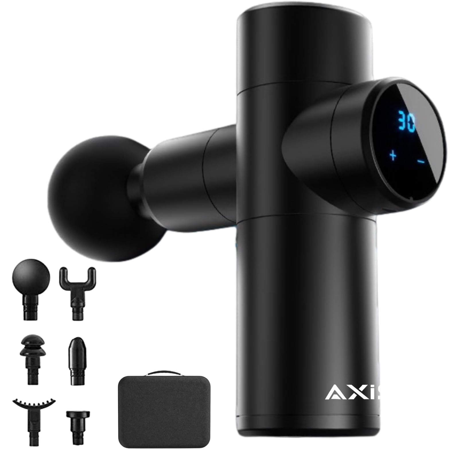 

New Myofascial Release Gun in Massage Handheld Body Care Electric Massage Mini Handy Myofascial Release Electric Refreshment 6 Different 30 Power чёрный