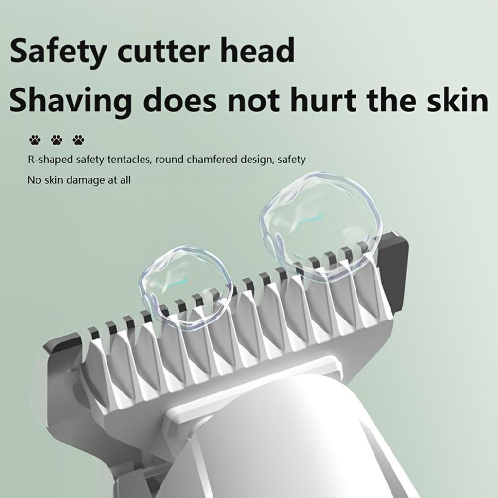 Pet Hair Clipper for Dogs and Cats Low Vibration Quiet Electric Trimmer Grooming Tool Rechargeable Cordless Hair Cutter for Pets