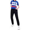 FILA T Shirts Unisex Blue Crew Neck Moderate Straight Fit T11W121102FNV